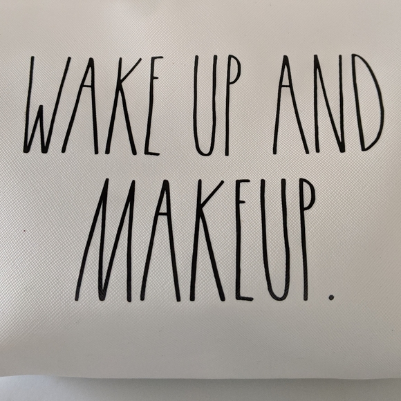 Rae Dunn SLAY ALL DAY + WAKE UP & MAKEUP 2 pc Toiletry Cosmetic Bag Set, NWT - Picture 3 of 7